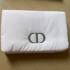 Dior Pink pouch with Silver Logo